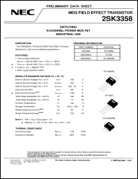 datasheet for 2SK3358 by NEC Electronics Inc.