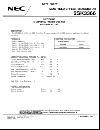 datasheet for 2SK3366 by NEC Electronics Inc.