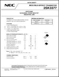 datasheet for 2SK3377 by NEC Electronics Inc.