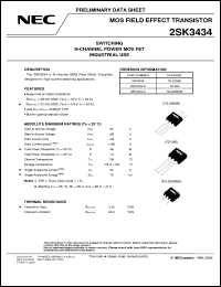 datasheet for 2SK3434 by NEC Electronics Inc.