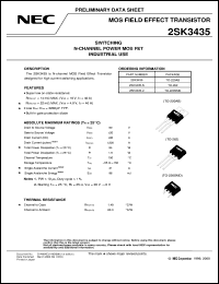 datasheet for 2SK3435 by NEC Electronics Inc.