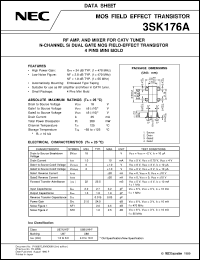 datasheet for 3SK176A by NEC Electronics Inc.