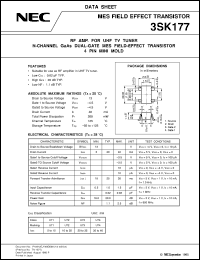 datasheet for 3SK177 by NEC Electronics Inc.