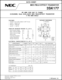 datasheet for 3SK177-T1 by NEC Electronics Inc.