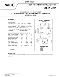 datasheet for 3SK252 by NEC Electronics Inc.