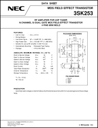 datasheet for 3SK253 by NEC Electronics Inc.