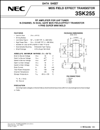 datasheet for 3SK255 by NEC Electronics Inc.