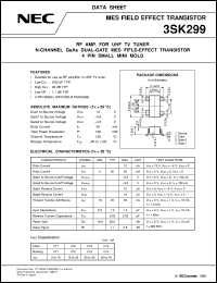 datasheet for 3SK299 by NEC Electronics Inc.