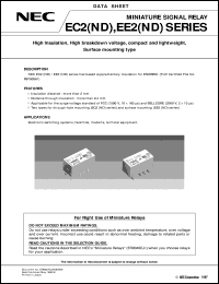 datasheet for EC2-12ND by NEC Electronics Inc.