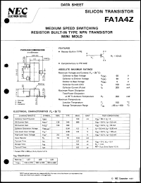 datasheet for FA1A4Z-L by NEC Electronics Inc.