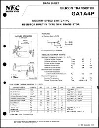 datasheet for GA1A4P by NEC Electronics Inc.