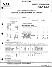 datasheet for GA1A4Z by NEC Electronics Inc.