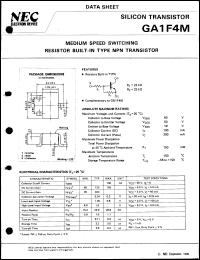 datasheet for GA1F4M by NEC Electronics Inc.