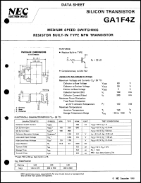 datasheet for GA1F4Z by NEC Electronics Inc.