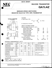 datasheet for GA1L4Z by NEC Electronics Inc.