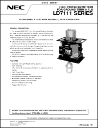 datasheet for LD7111SERIES by NEC Electronics Inc.