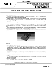 datasheet for LD79A02K by NEC Electronics Inc.