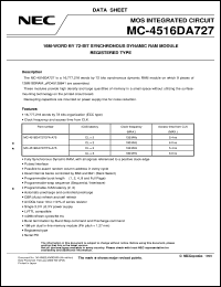 datasheet for MC-4516DA727EFA-A75 by NEC Electronics Inc.