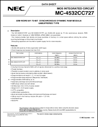 datasheet for MC-4532CC727EF-A75 by NEC Electronics Inc.