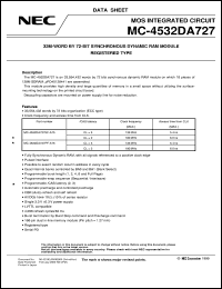 datasheet for MC-4532DA727EF-A75 by NEC Electronics Inc.