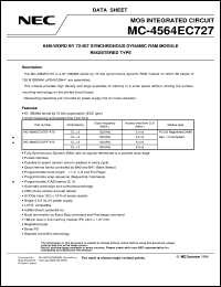 datasheet for MC-4564EC727PF-A75 by NEC Electronics Inc.