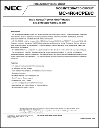 datasheet for MC-4R64CPE6C-653 by NEC Electronics Inc.