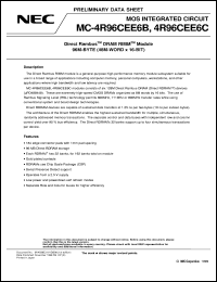 datasheet for MC-4R96CEE6B-653 by NEC Electronics Inc.