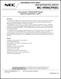 datasheet for MC-4R96CPE6C-653 by NEC Electronics Inc.