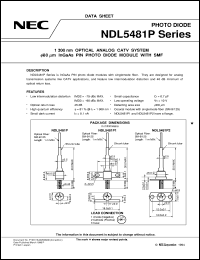 datasheet for NDL5481PD by NEC Electronics Inc.