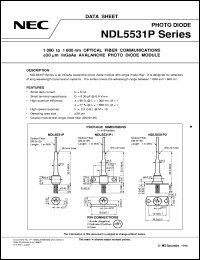 datasheet for NDL5531P by NEC Electronics Inc.