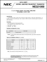 datasheet for NE321000 by NEC Electronics Inc.