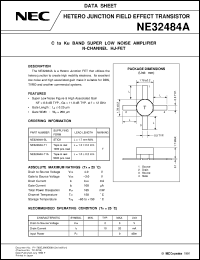 datasheet for NE32484A by NEC Electronics Inc.