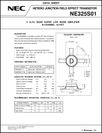 datasheet for NE325S01-T1 by NEC Electronics Inc.