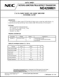 datasheet for NE429M01-T1 by NEC Electronics Inc.