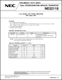 datasheet for NE52118-T1 by NEC Electronics Inc.