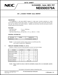 datasheet for NE6500379A by NEC Electronics Inc.