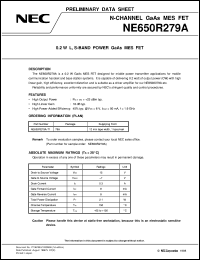 datasheet for NE650R279A by NEC Electronics Inc.