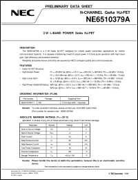 datasheet for NE6510379A by NEC Electronics Inc.