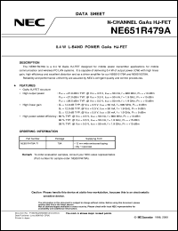 datasheet for NE651R479A by NEC Electronics Inc.