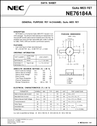 datasheet for NE76184A(22) by NEC Electronics Inc.