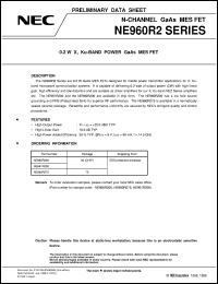 datasheet for NE960R200 by NEC Electronics Inc.