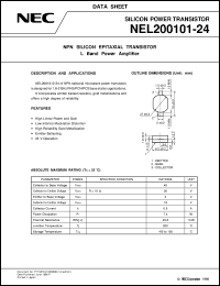 datasheet for NEL200101-24 by NEC Electronics Inc.