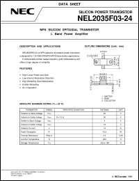 datasheet for NEL2035F03-24 by NEC Electronics Inc.