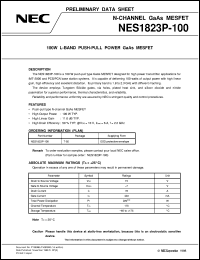 datasheet for NES1823P-100 by NEC Electronics Inc.