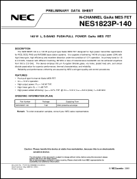 datasheet for NES1823P-140 by NEC Electronics Inc.