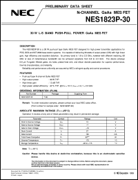 datasheet for NES1823P-30 by NEC Electronics Inc.