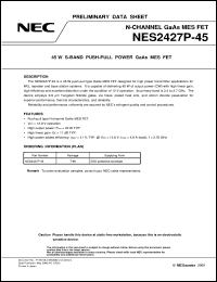 datasheet for NES2427P-45 by NEC Electronics Inc.