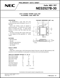 datasheet for NES2527B-30 by NEC Electronics Inc.