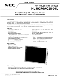 datasheet for NL10276AC28-01L by NEC Electronics Inc.