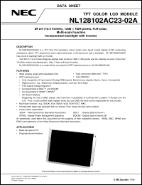 datasheet for NL128102AC23-02A by NEC Electronics Inc.